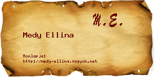 Medy Ellina névjegykártya